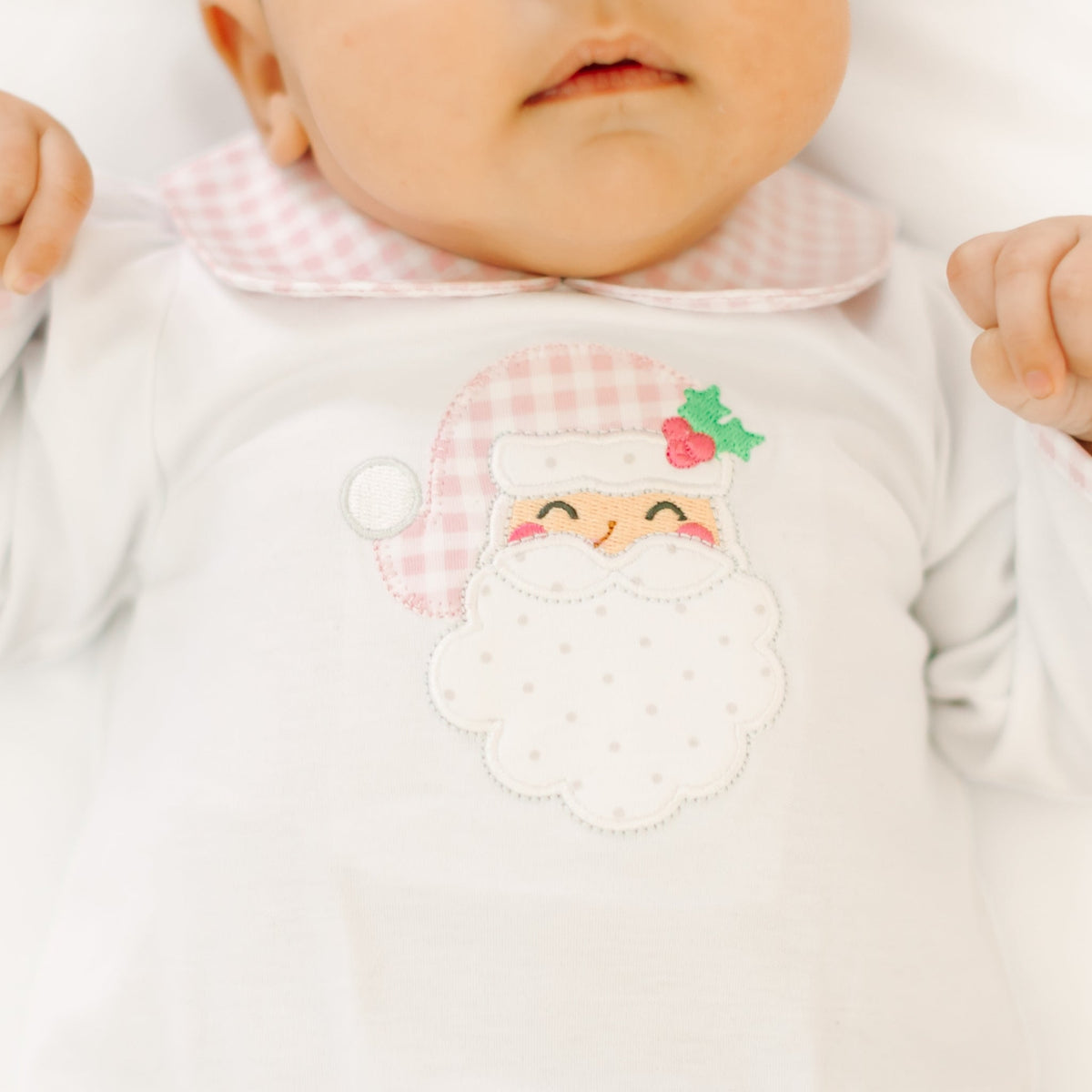 Magnolia Baby_Sweet St Nick Applique Collared Bubble - Pink_3