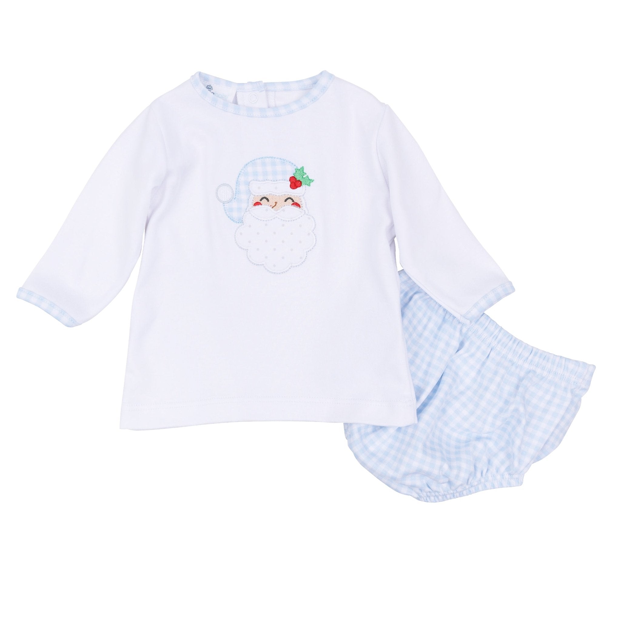 Magnolia Baby_Sweet St Nick Applique Diaper Cover Set - Light Blue_2
