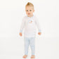 Magnolia Baby_Sweet St. Nick Applique Long Pajamas - Light Blue_2