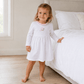 Magnolia Baby_Sweet St Nick Applique Ruffle Long Sleeve Dress - Pink_1