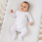 Magnolia Baby_Sweet St Nick Applique Ruffle Zip Footie - Pink_1
