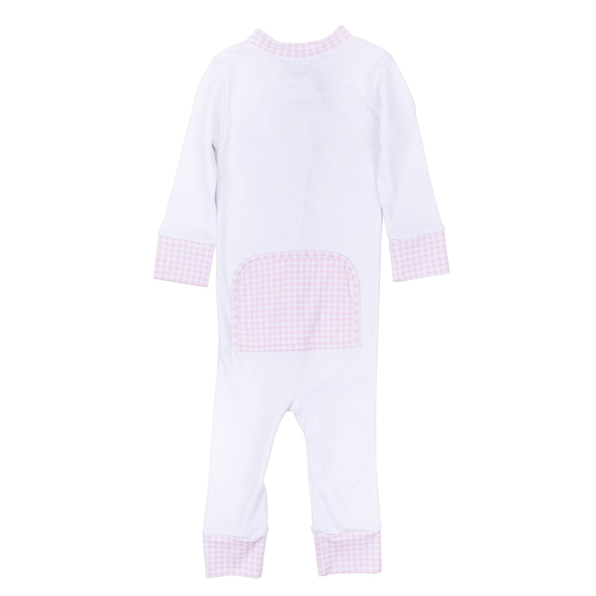 Magnolia Baby_Sweet St Nick Applique Zip Pajamas - Pink_4