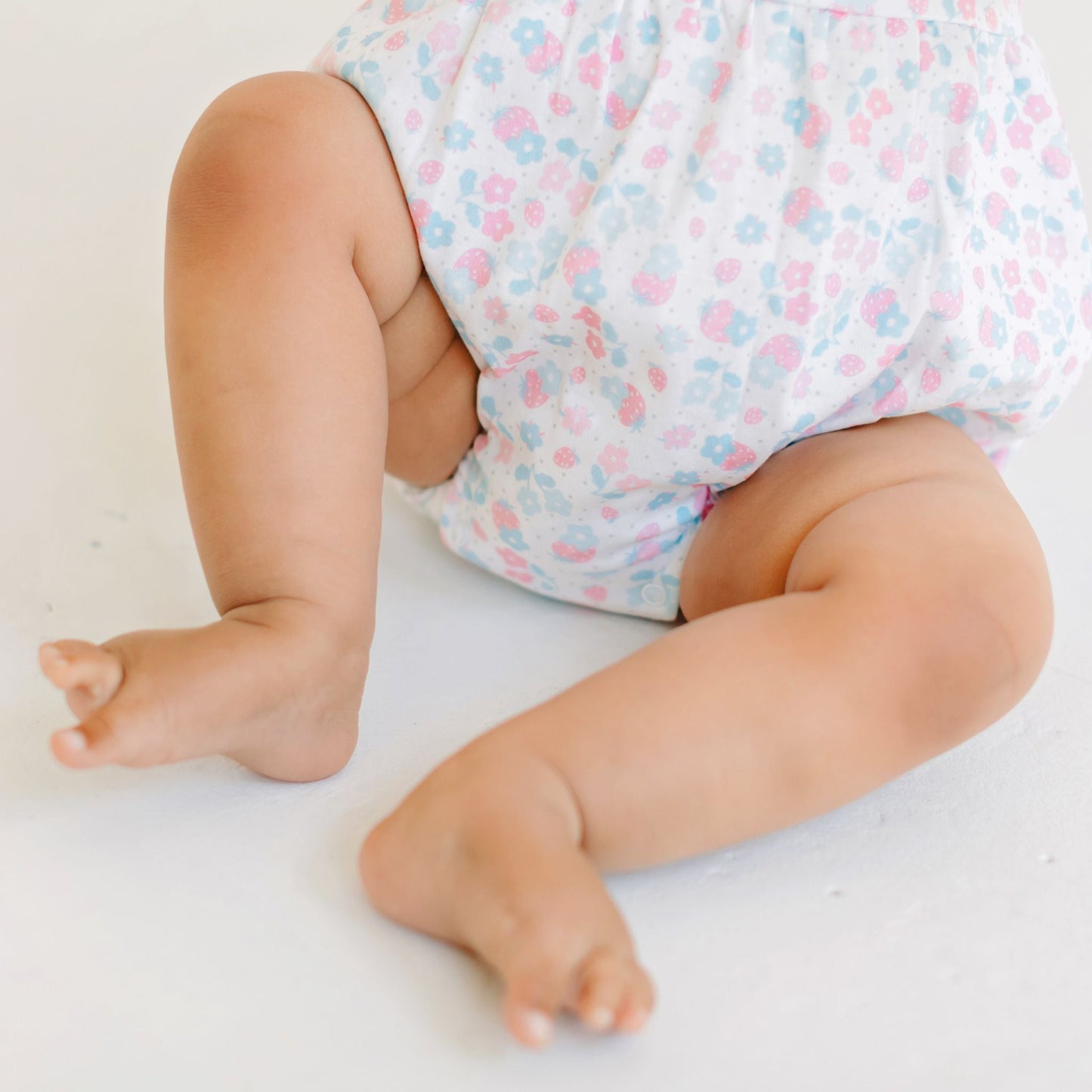 Sweet Strawberries Collared Bubble - Magnolia BabyBubble