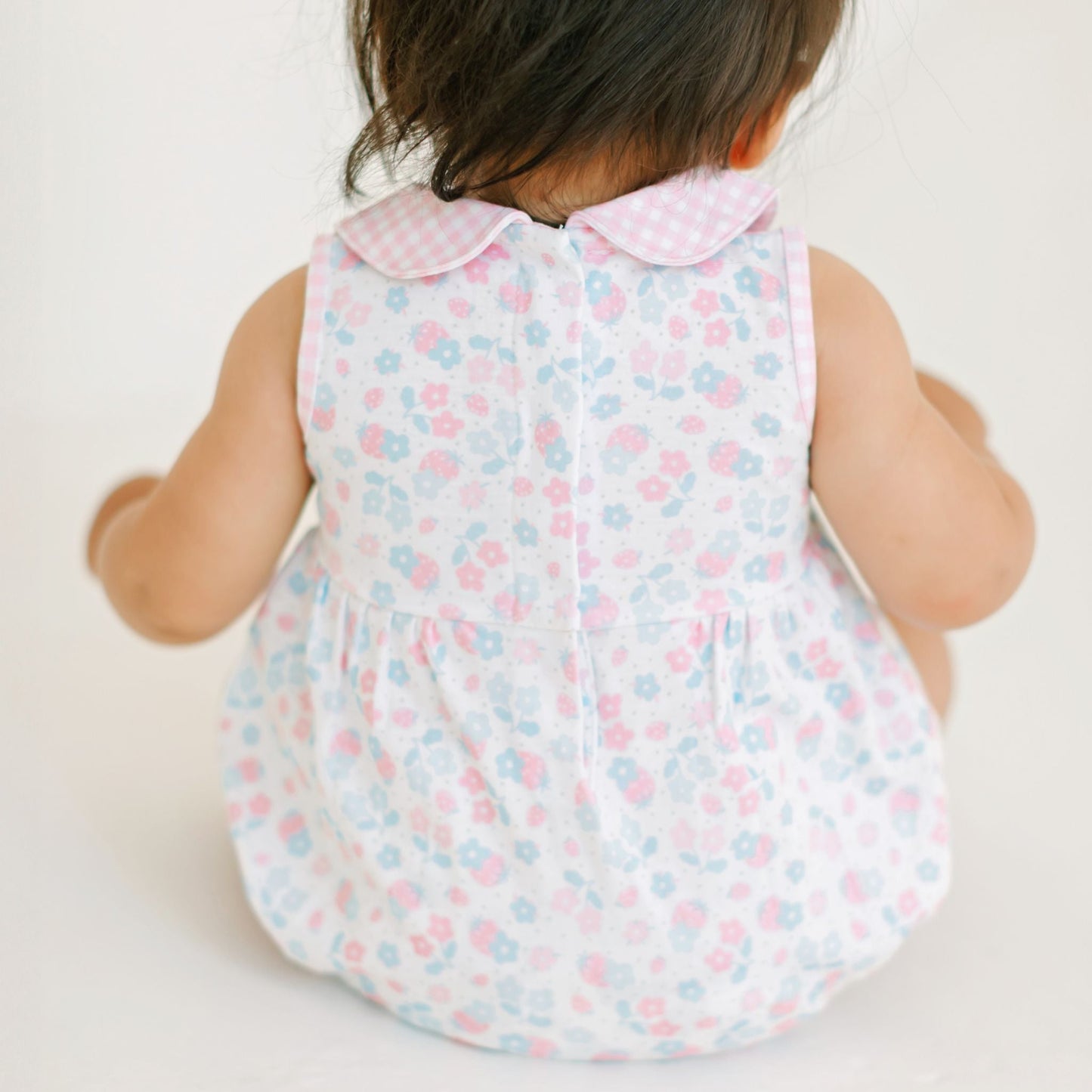 Sweet Strawberries Collared Bubble - Magnolia BabyBubble