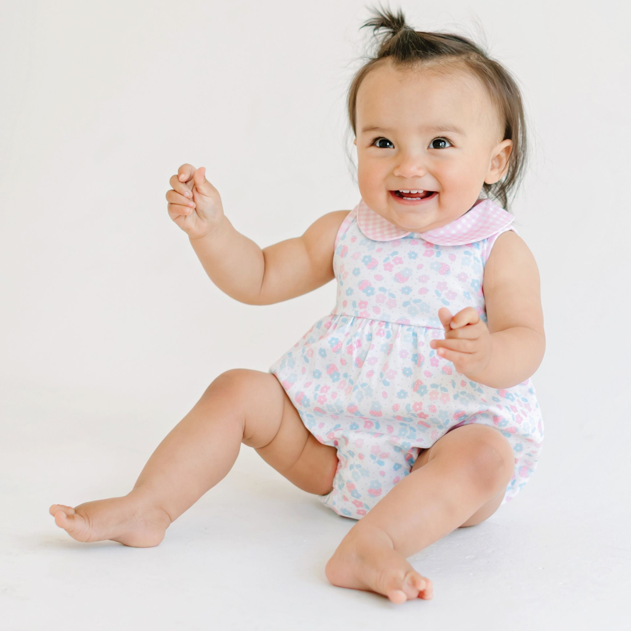 Sweet Strawberries Collared Bubble - Magnolia BabyBubble