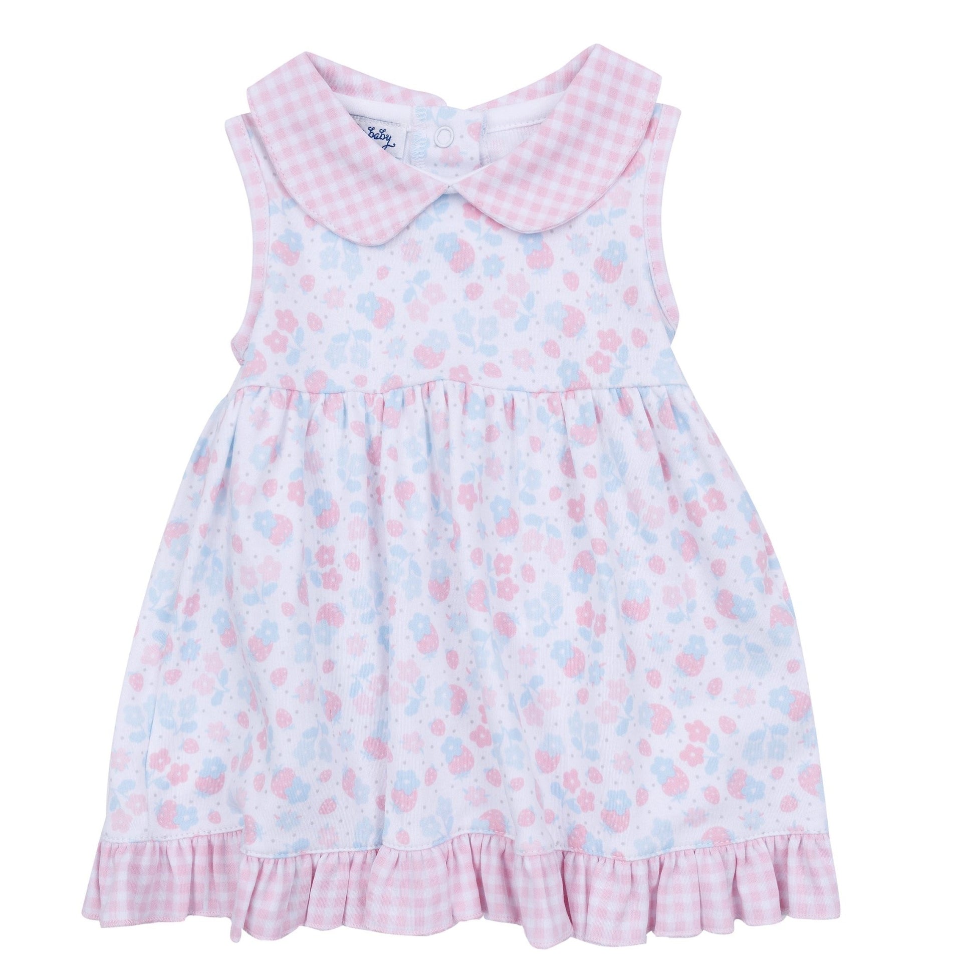 Sweet Strawberries Collared Dress - Magnolia BabyDress