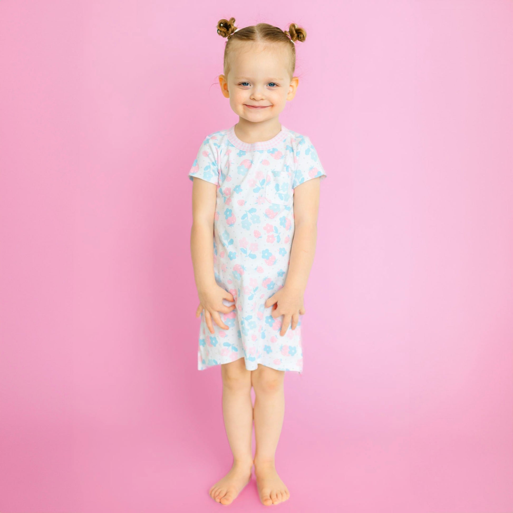 Sweet Strawberries Nightdress - Magnolia BabyNightdress