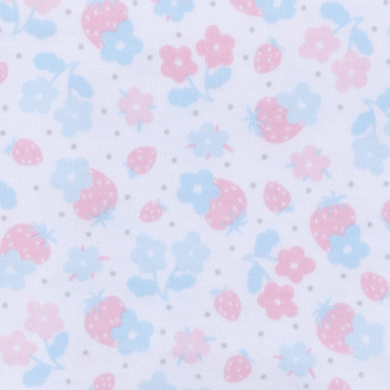 Sweet Strawberries Ruffle Zip Footie - Magnolia BabyFootie