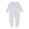 Sweet Strawberries Ruffle Zip Footie - Magnolia BabyFootie