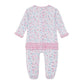 Sweet Strawberries Ruffle Zip Footie - Magnolia BabyFootie