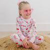 Sweet Valentine Long Pajamas - Pink - Magnolia BabyLong Pajamas