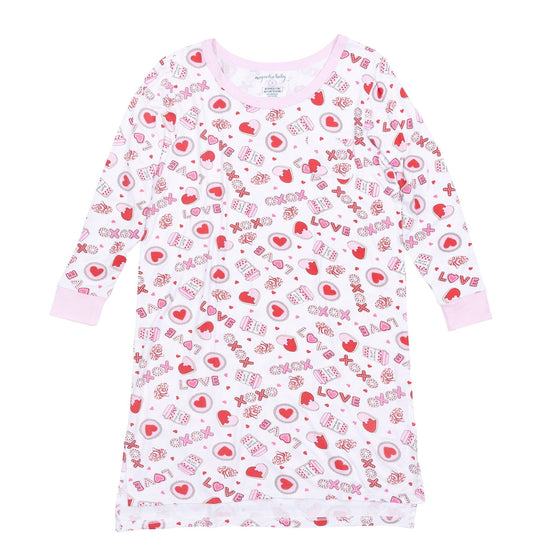 Sweet Valentine Women's Night Long Sleeve Shirt - Magnolia BabyNight Shirt