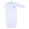 Sweet Whales Blue Embroidered Converter - Magnolia BabyConverter Gown