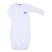  Sweet Whales Blue Embroidered Converter - Magnolia BabyConverter Gown