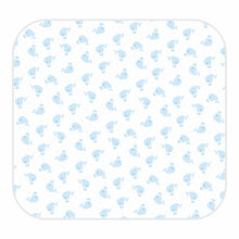 Sweet Whales Blue Print Swaddle Blanket - Magnolia BabySwaddle Blanket