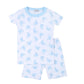 Sweet Whales Blue Short Pajamas - Magnolia BabyShort Pajamas