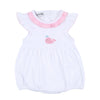 Sweet Whales Pink Embroidered Flutters Bubble - Magnolia BabyBubble