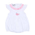 Sweet Whales Pink Embroidered Flutters Bubble - Magnolia BabyBubble