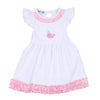 Sweet Whales Pink Embroidered Flutters Dress - Magnolia BabyDress