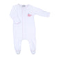 Sweet Whales Pink Embroidered Footie - Magnolia BabyFootie