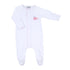 Sweet Whales Pink Embroidered Footie - Magnolia BabyFootie