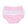 Sweet Whales Pink Embroidered Ruffle Diaper Cover Set - Magnolia BabyDiaper Cover