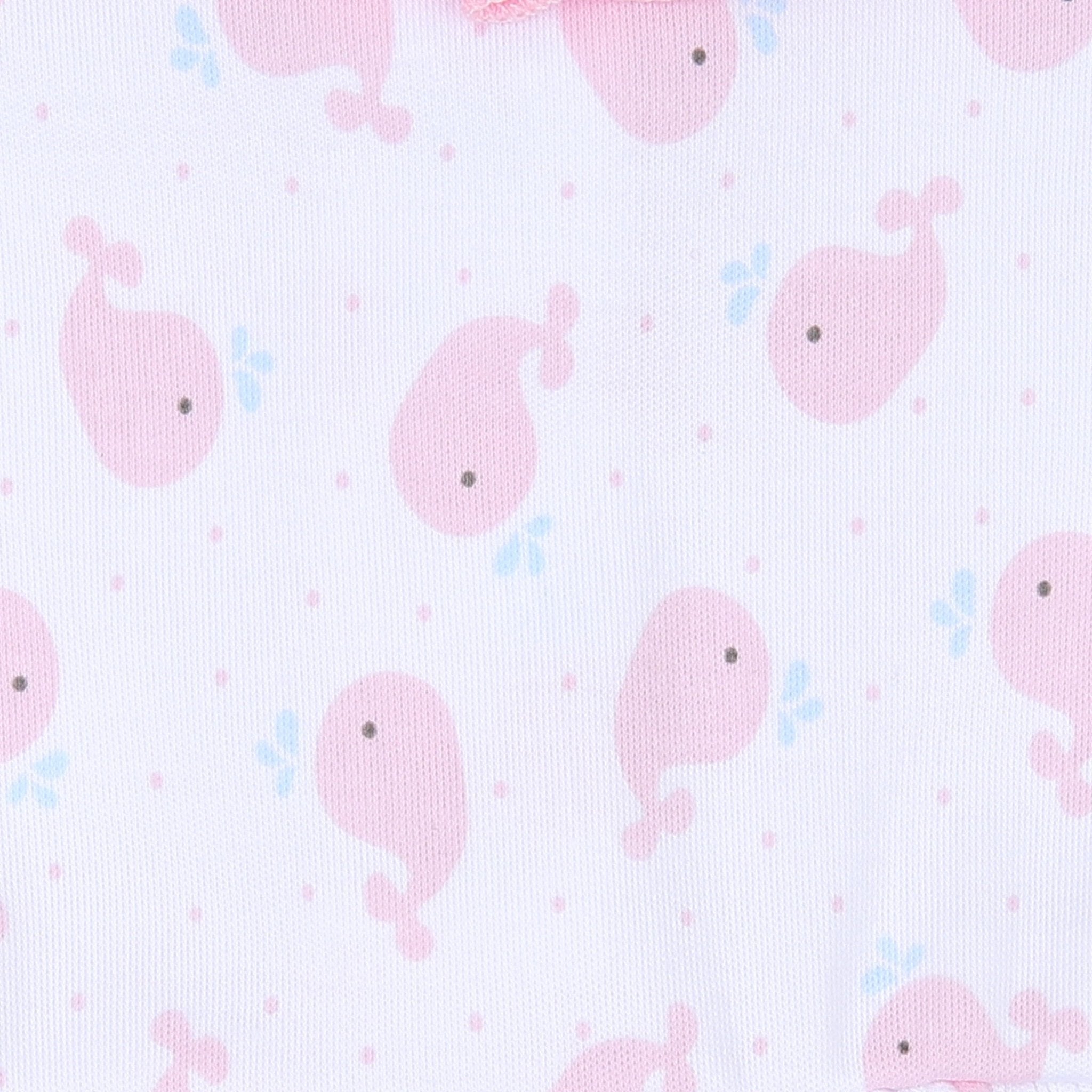 Sweet Whales Pink Long Pajamas - Magnolia BabyLong Pajamas