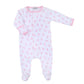 Sweet Whales Pink Print Footie - Magnolia BabyFootie