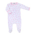 Sweet Whales Pink Print Footie - Magnolia BabyFootie