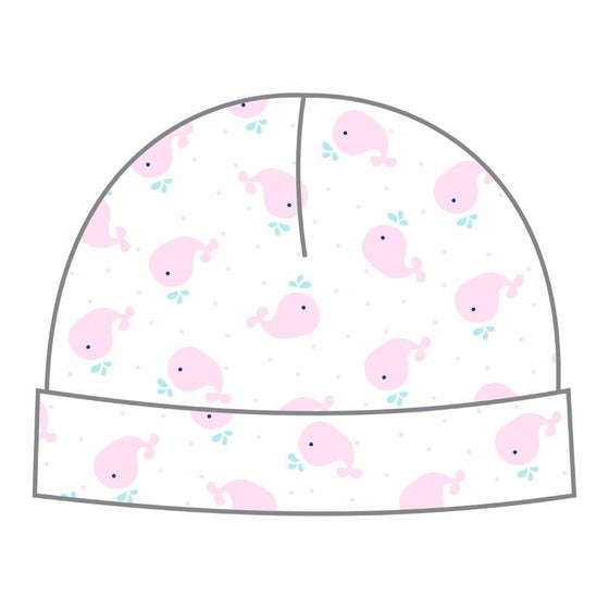 Sweet Whales Pink Print Hat - Magnolia BabyHat