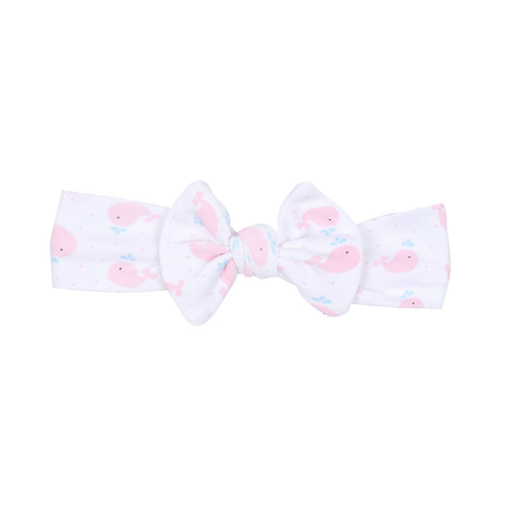 Sweet Whales Pink Print Headband - Magnolia BabyHeadband