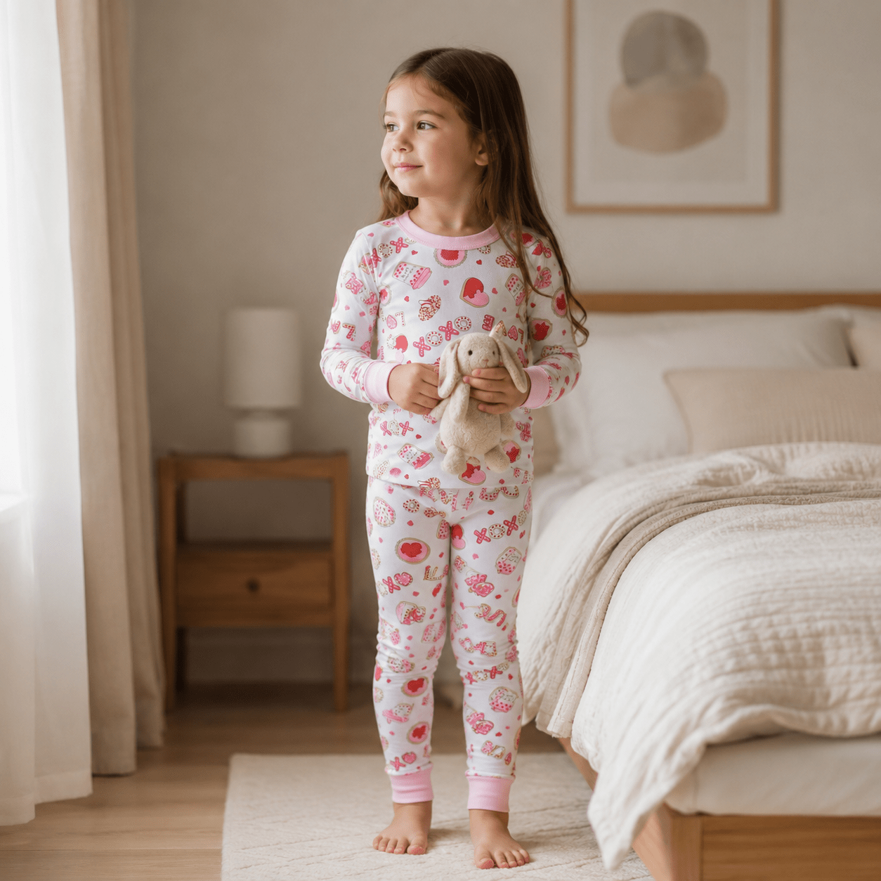 Sweetheart Long Pajamas - Magnolia BabyLong Pajamas