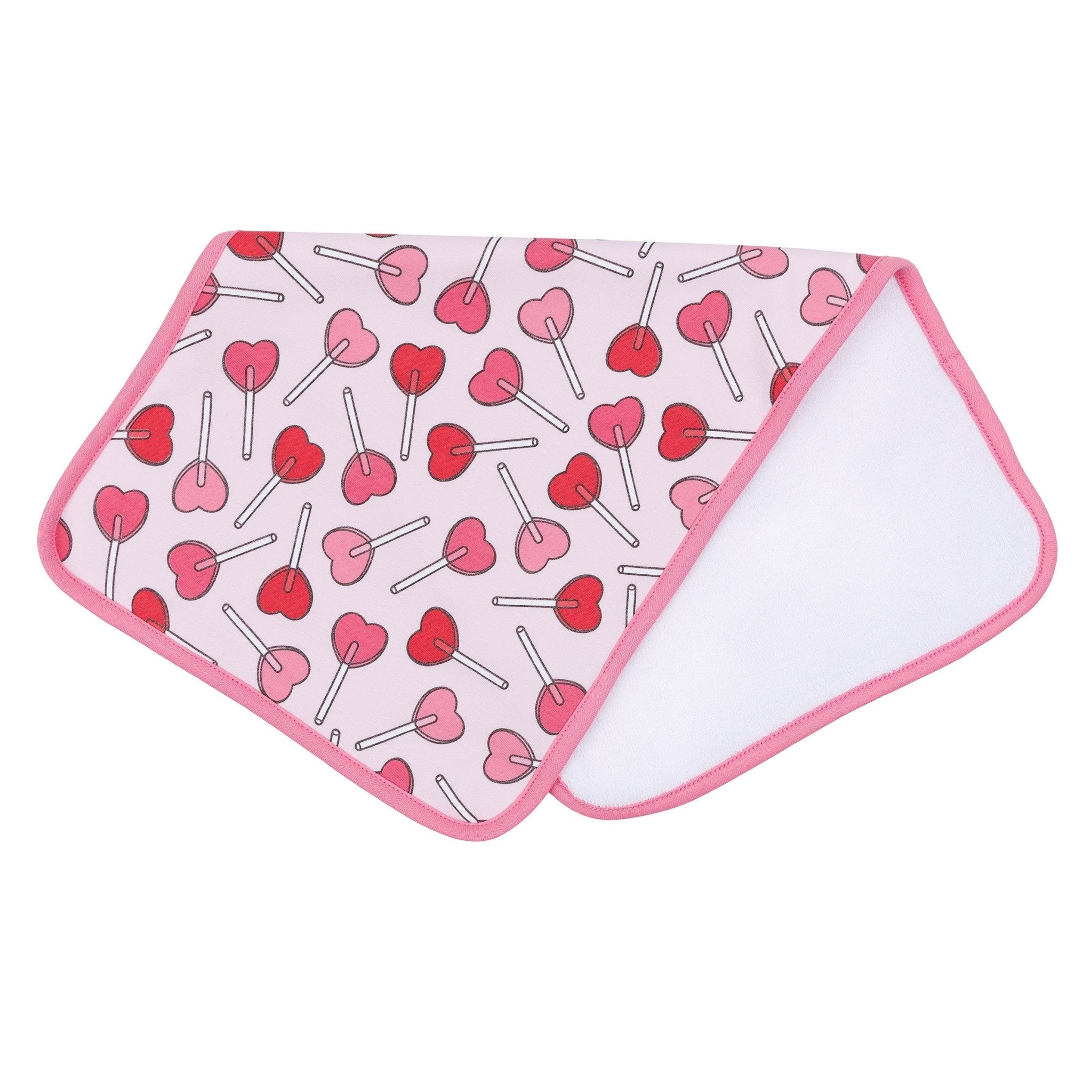 Sweetheart Pops Burp Cloth - Magnolia BabyBurp Cloth