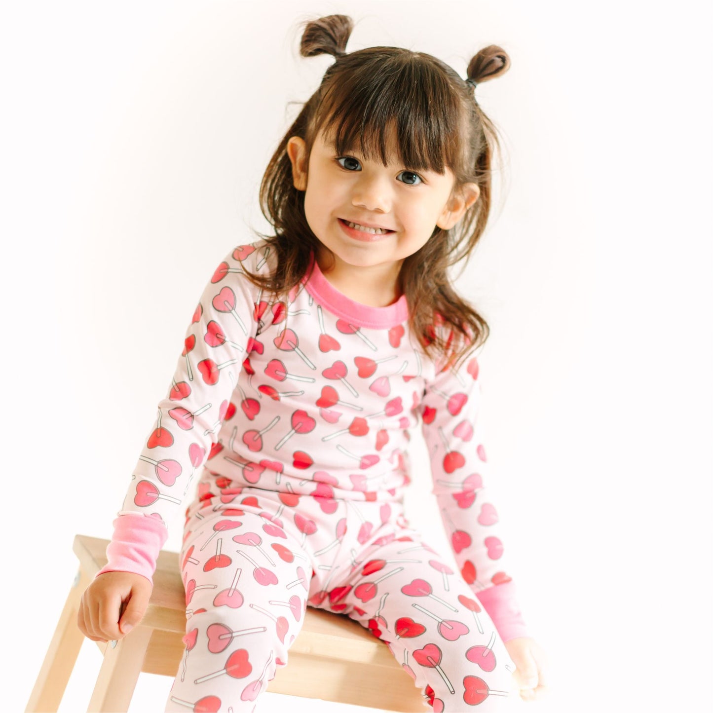 Sweetheart Pops Long Pajamas - Magnolia BabyLong Pajamas