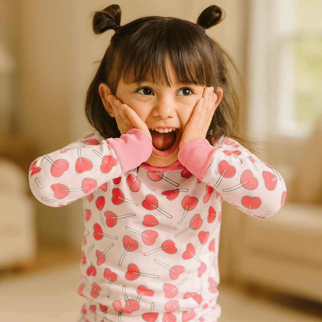 Sweetheart Pops Long Pajamas - Magnolia BabyLong Pajamas