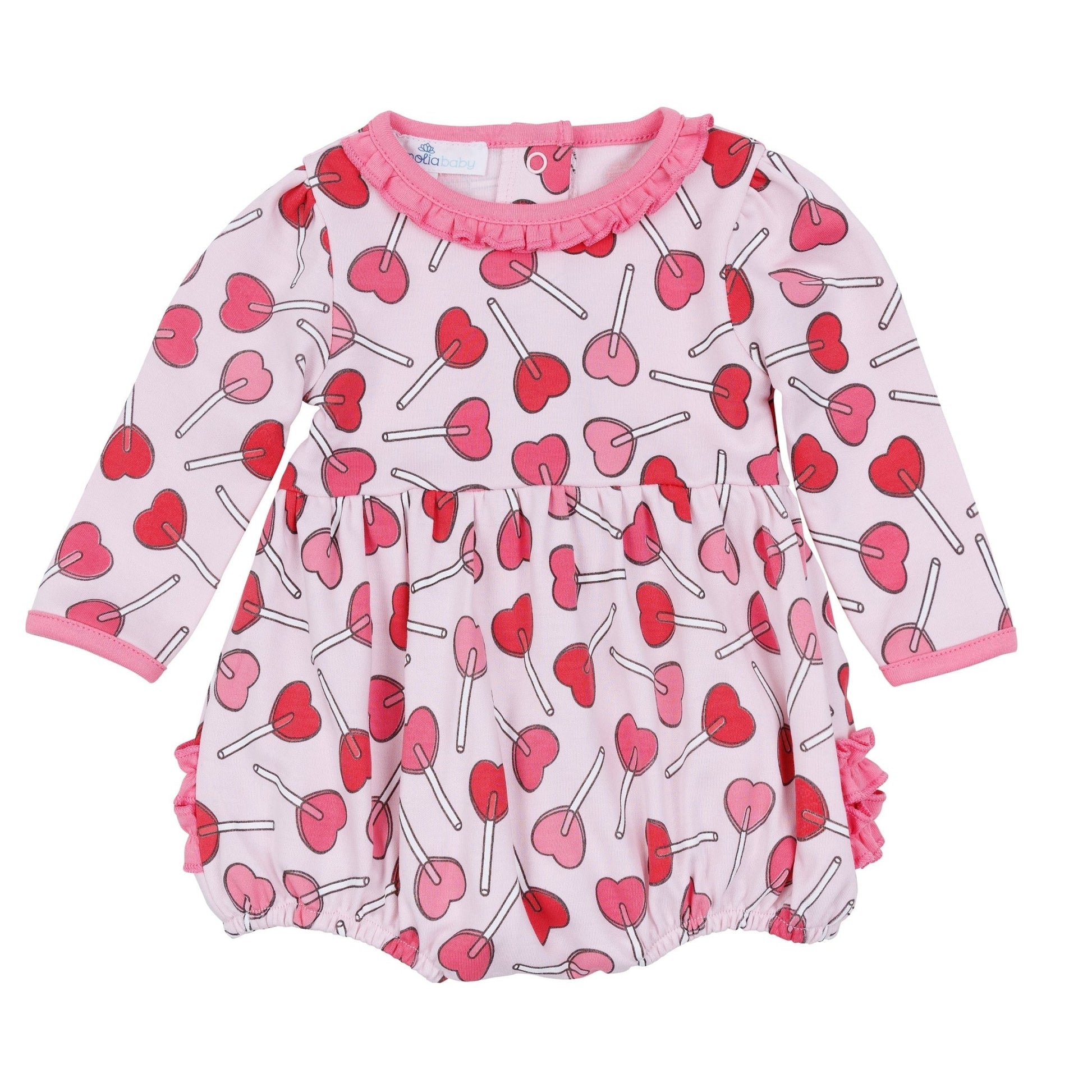 Sweetheart Pops Long Sleeve Bubble - Magnolia BabyBubble