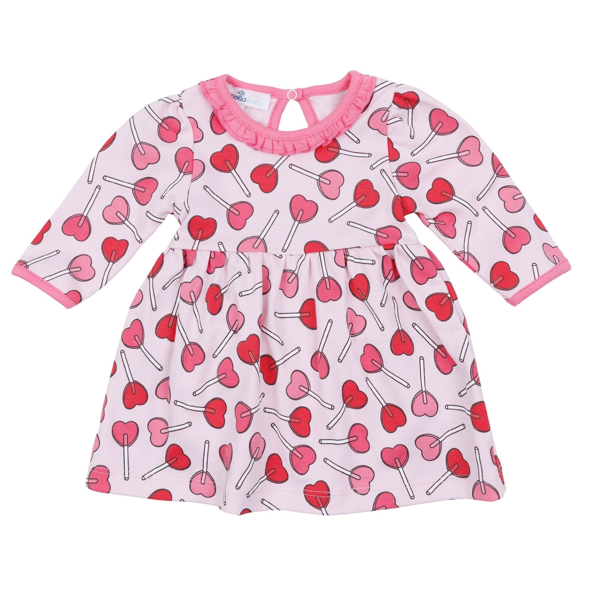 Sweetheart Pops Long Sleeve Dress - Magnolia BabyDress