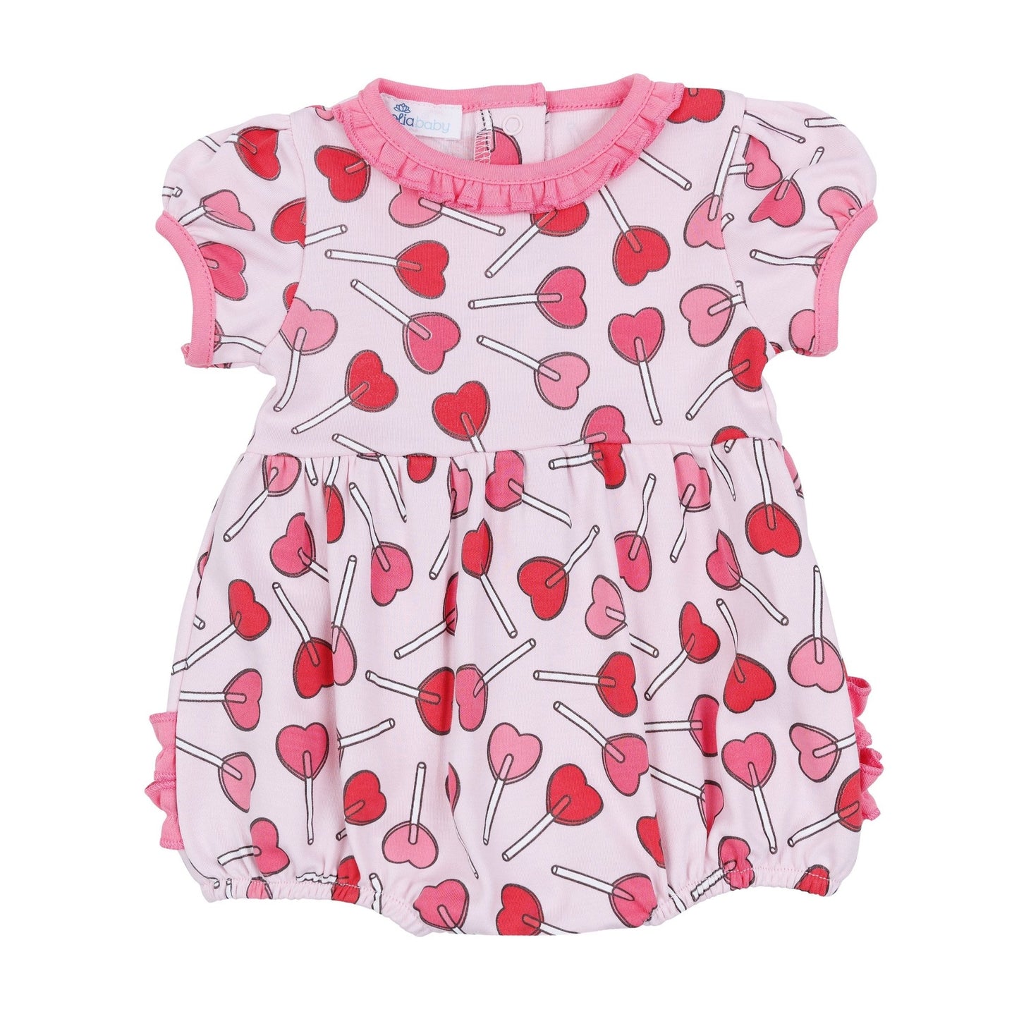 Sweetheart Pops Short Sleeve Bubble - Magnolia BabyBubble