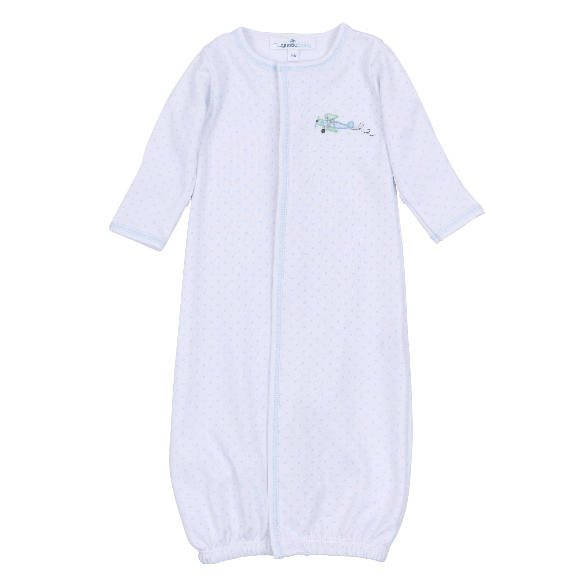 Take Flight Embroidered Converter - Magnolia BabyConverter Gown