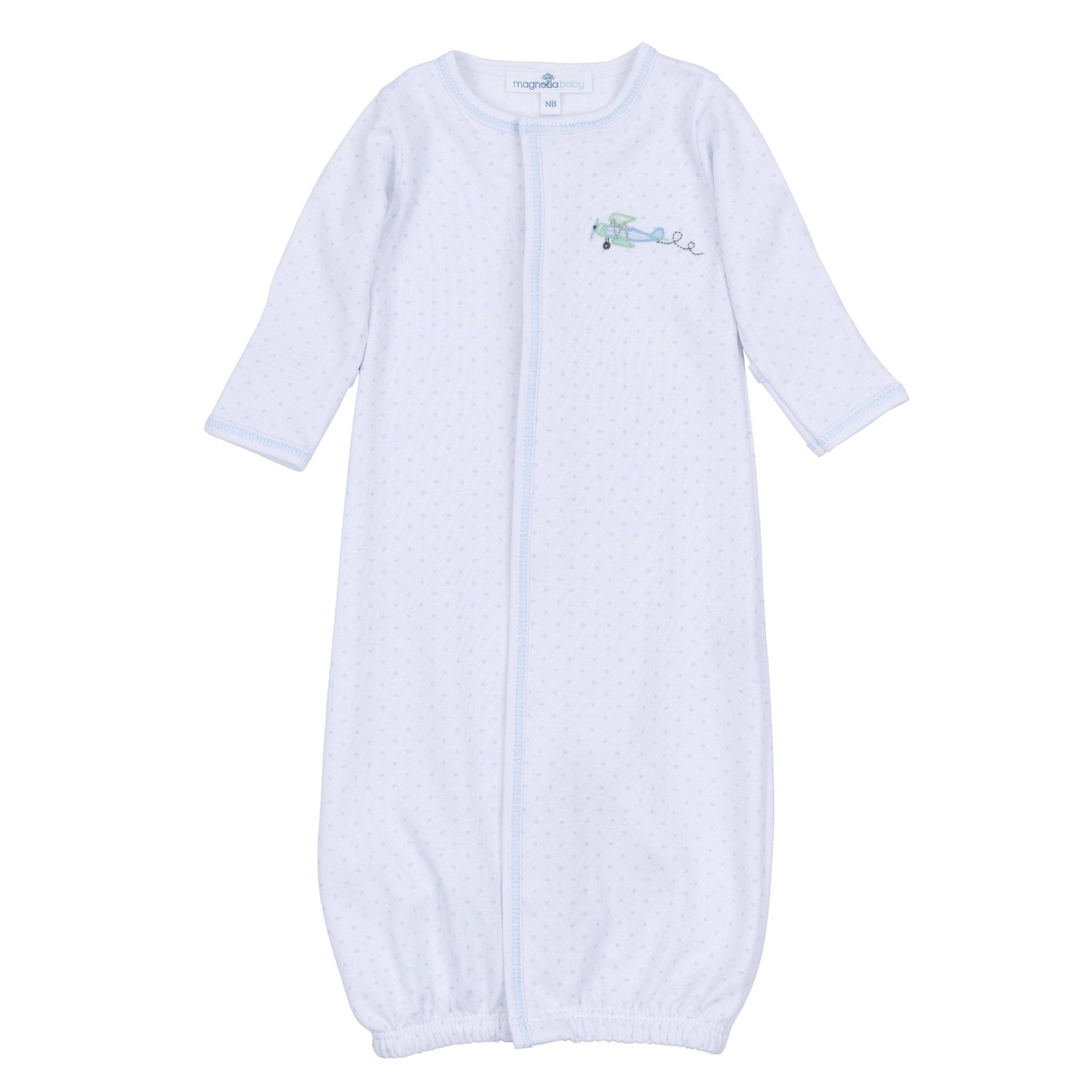 Take Flight Embroidered Converter - Magnolia BabyConverter Gown