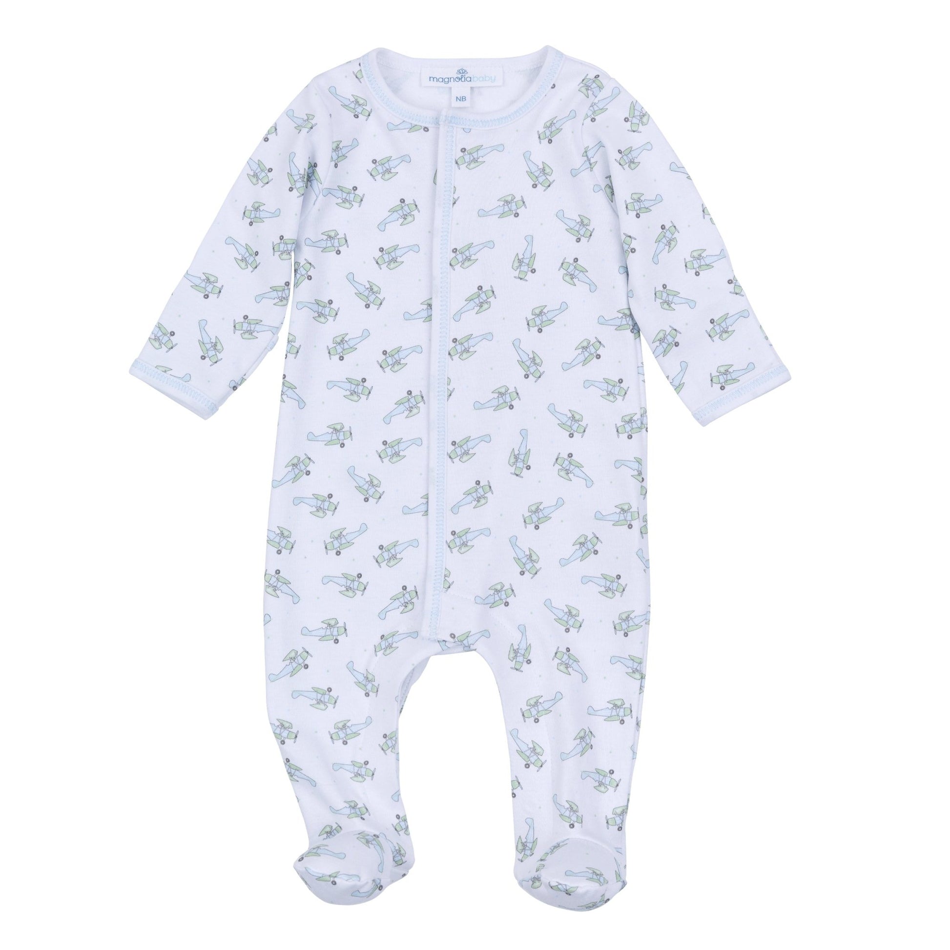 Take Flight Print Footie - Magnolia BabyFootie