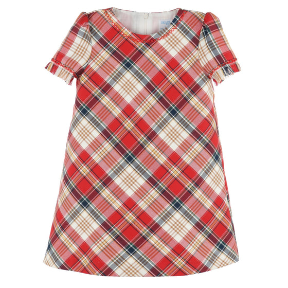 Tartan Plaid A - Line Dress - Magnolia BabyDress