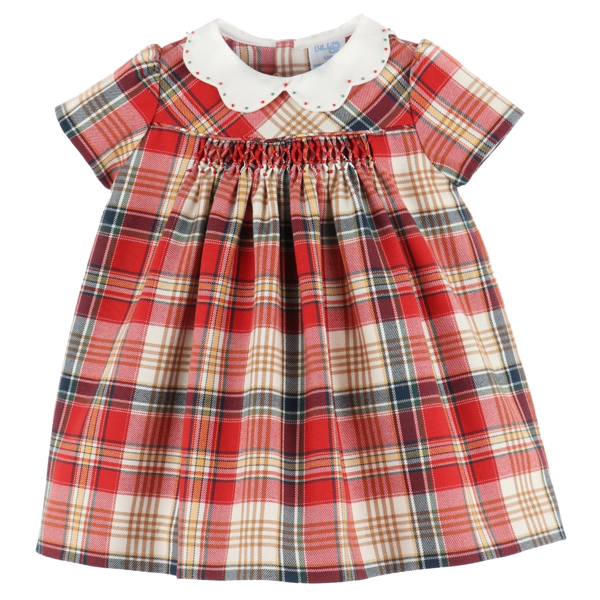 Tartan Plaid Smocked Dress - Magnolia BabyDress
