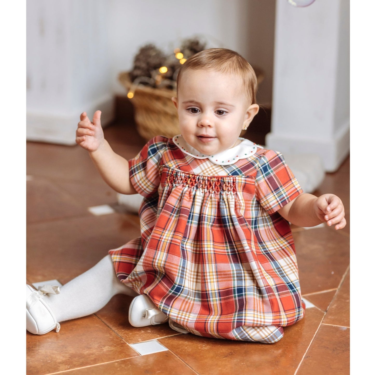 Tartan Plaid Smocked Dress - Magnolia BabyDress