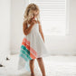 Teal Rainbow Hi - Lo Dress - Magnolia BabyDress