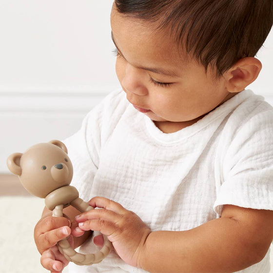 Teddy Bear Sweetie Rattle™ - Magnolia BabyTeether