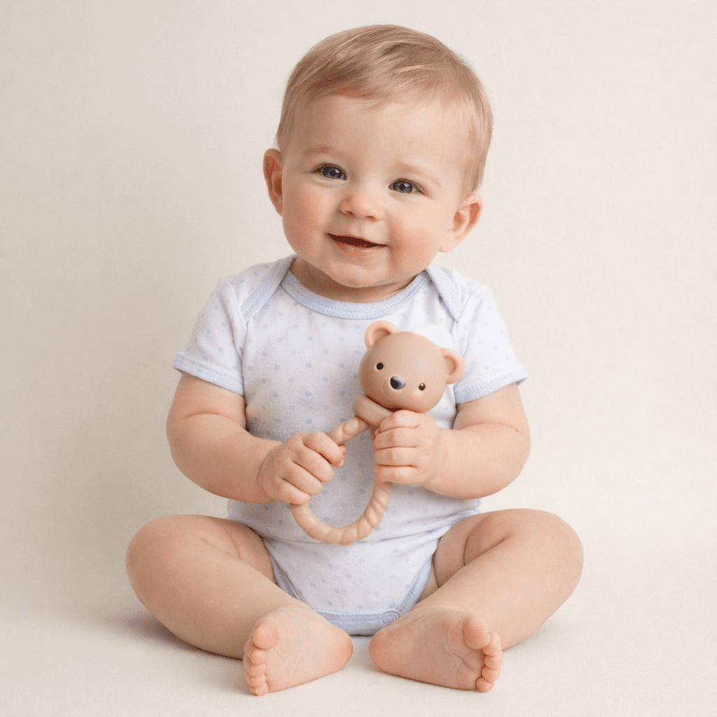 Teddy Bear Sweetie Rattle™ - Magnolia BabyTeether