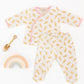 Teddy Kimono Footed Pant Set - Pink by Luna and Arlo - Luna and Arlo2pc Pant Set