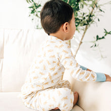  Teddy Long Pajamas - Blue by Luna and Arlo - Magnolia BabyLong Pajamas