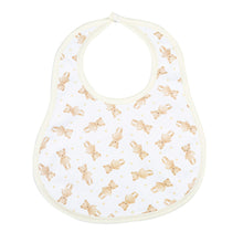  Teddy Print Bib - Ivory - Magnolia BabyBib